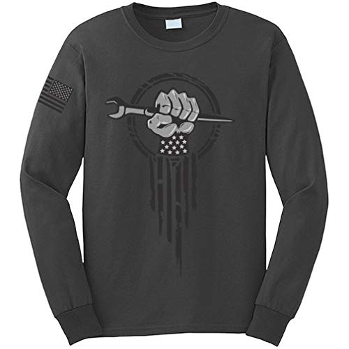Ironworker Superhero Ironworking Spud Wrench Hand Long Sleeve T-Shirt