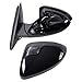 TRQ Driver Side Mirror Assembly Power Heated Paint to Match Smooth Black Compatible with 2019-2023 Volkswagen Jetta