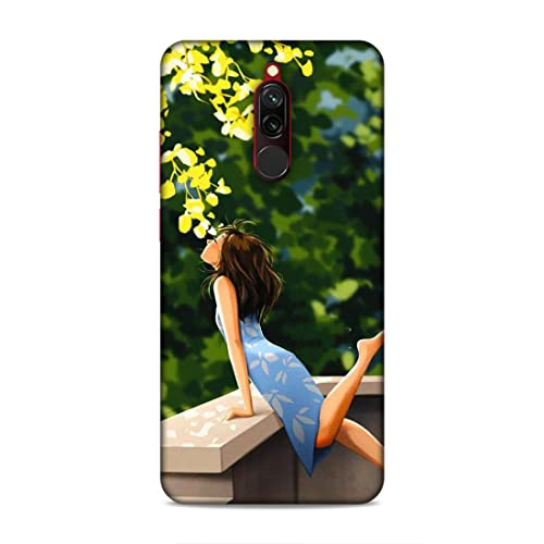 Image of Printed Mobile Back Hard Case Cover for Xiaomi Redmi 8 | Cute Girl, Sunshine, Cute Dress, Lovely Day-2193
