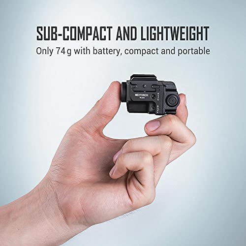 Nextorch 650 Lumens Rechargeable Ultra-Compact Tactical Flashlight With Green Beam And White Led Combo,Compatible With 1913 And G-L Rails(Wl22) #TOP3