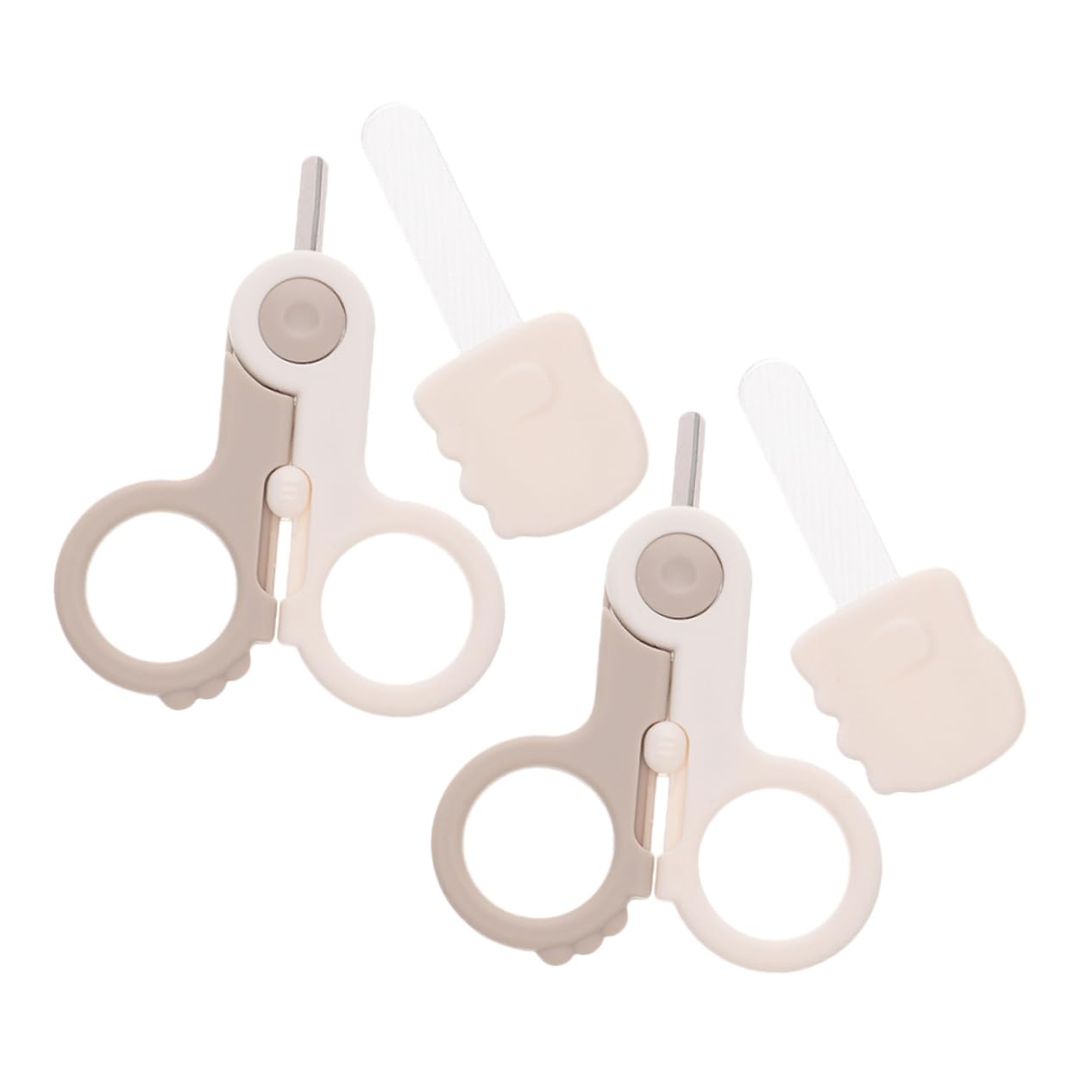 SHOWERORO Nail Safety Scissor Set Newborn Nail File Kit Cuticle Trimmer Baby Nail Clippers Nail File Tool for Toddlers Multipurpose Nail Care Kit