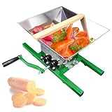 ☀️【FACILE À UTILISER】 Placez simplement le broyeur sur votre pressoir à vin, ajoutez les fruits et tournez la manivelle pour les réduire en pulpe. Les petits pieds situés à la base permettent de fixer le broyeur sur le bord du pressoir pour une meilleure stabilité.