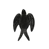 Creative Co-Op Decorative Cast Iron Distressed Black Bird Dish