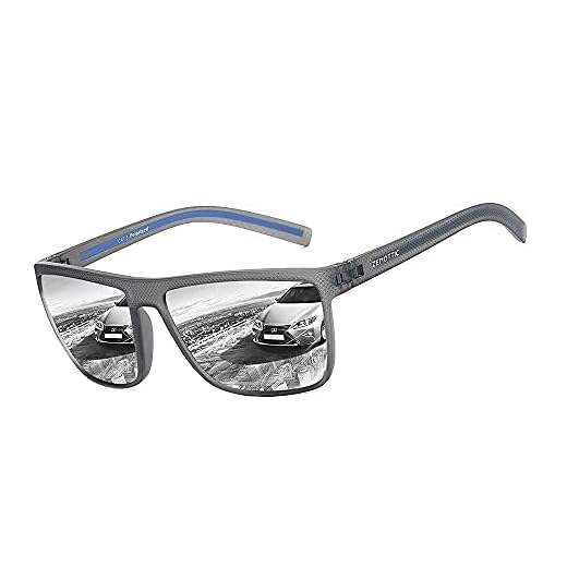 ZENOTTIC Polarized Sunglasses for Men Lightweight TR90 Frame UV400 Protection Square Sun Glasses
