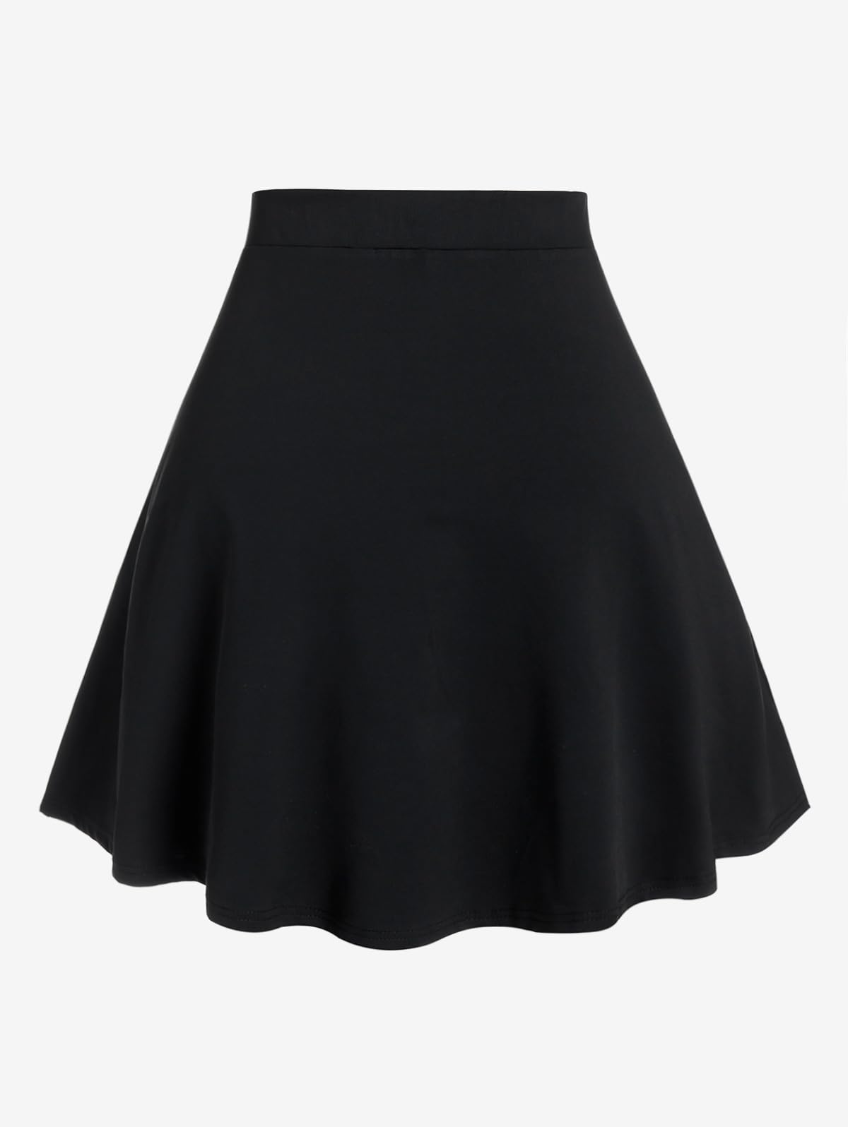 ROSE GAL Women's Plus Size Gothic Mini Skirt High Waisted Short A-Line School Uniform Skirt: Blue 5X