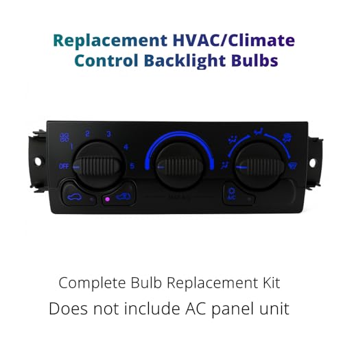 Kit de luces LED azules para control climático Chevrolet Silverado 1999-2002 miniatura 2