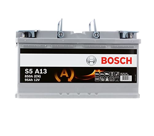 Bosch S5A13 - Car Battery - 95A/H - 850A - Agm Technology - Adapted for Vehicles with Start/Stop...