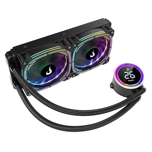 Water Cooler Rise Mode Aura Ice Black ARGB 240mm