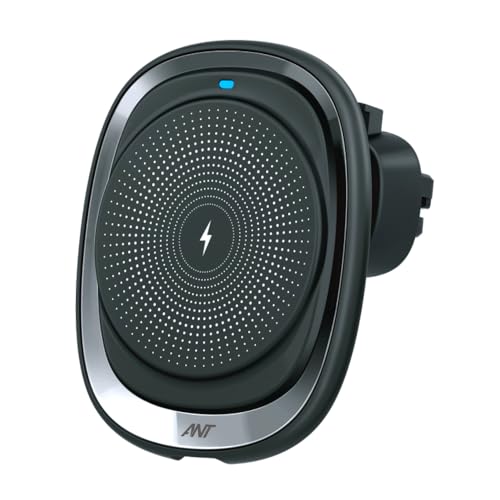 Image of ANT Aura 20 Magnetic Wireless Car Charger 15W Fast Charging, MagSafe Compatible Car Phone Holder with Type-C Port, 360 Rotating AC Vent Mount for iPhone 16 /15 /14 /13 /12 & Galaxy S25 Series
