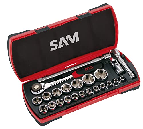 SAM Outillage 75-SH23Z Coffret de douilles/accessoires 1/2