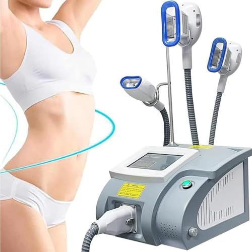 LQQYJSM Máquina Profesional De Adelgazamiento por Criolipólisis, Vacío + Vibración + Luz Azul Lipólisis Grasa Criolipólisis De 360 ° Instrumento De Adelgazamiento Grasa Explosión Congelada