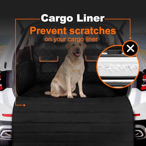 Image of Tinideya Large Rear Bumper Protector for Cars 41 x 40 Inch Bumper Guard Foldable Protective Mat Dog Blanket Cargo Liner Preventing Scratches While Unloading and Loading for SUV Van Truck Vehicle