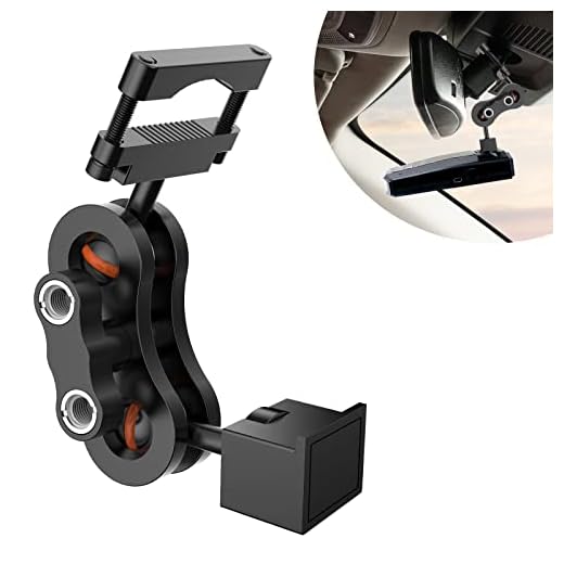 SDSACZMU Radar Detector Mount,Aluminum Rearview Mirror Rod Radar Bracket,for Escort Max360c,Max 3, X IXc,Redline EX Beltronics Cobra DualPro GT 360 Radar Detector,with EZ Magnet Connection Base