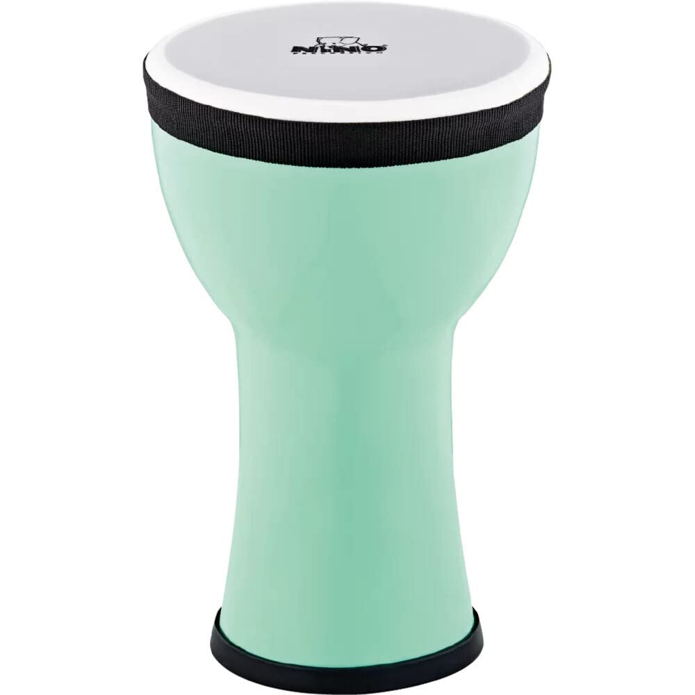 Nino Percussion Elements Mini Djembe - Small Musical Instrument for Children from 3 years - 6-inch Diameter - Plastic, Turquoise (NINO-EMDJ-SF)