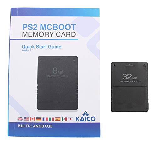 Kaico Free Mcboot 32MB PS2 Memory Card Running FMCB PS2 Mcboot 1.966