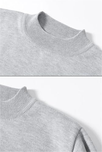 Men's Half Turtleneck Knitwear Sweater Pullover Half High Collar Soft and Warm Knitted Sweater2