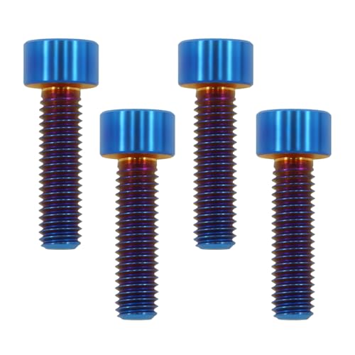 Image of M5x18 Titanium Bolts Socket Head Cap Screw, Burnt Blue, 4PC