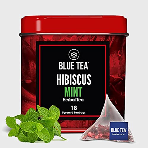 BLUE TEA - Hibiscus Tea - 18 Count - Mint