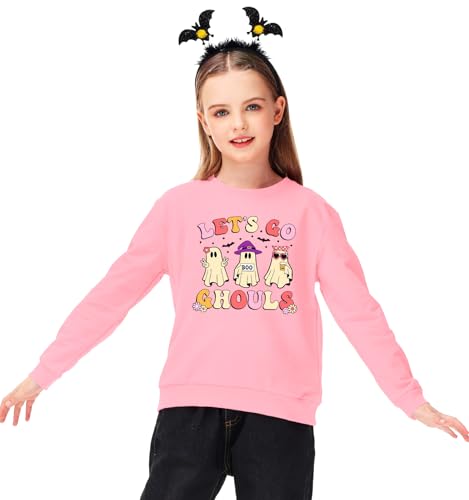 Image of Remimi Kids Halloween Sweatshirt Long Sleeve Thanksgiving Tops 3-14 Years