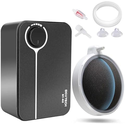 BLOTFISH Aquarium Air Pump Kit, Fish Tank Bubbler, Nano Air Stone Bubble Stone Aerator Fish Tank Accessories Cover