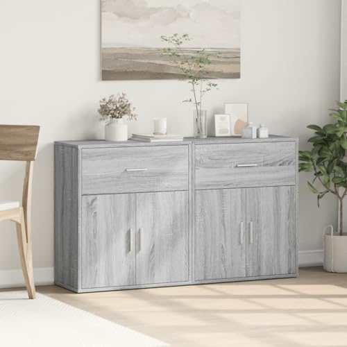 WRJENFSC 2er Set Grau Sonoma Sideboard
