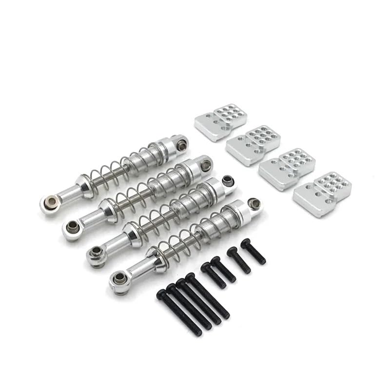 Mang Niu D96 D90 D91 MN98 99S V1 WPL remote control car metal upgrade shock absorber absorber frame(Black)