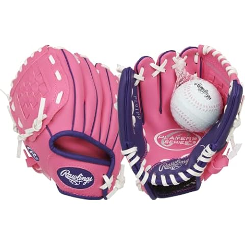Rawlings Players Series T-Ball & Youth Baseball Glove - Left Hand Throw 9" Cover