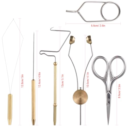 Support de bobine Bodkin Lixada et kit outils de fixation de mouche complet - 2