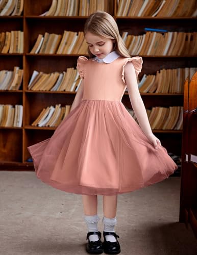 Image of Arshiner Toddler Tutu Dress Little Girls Fluffy Summer Dresses Casual Party Tulle Sundress for Kids 2-6Y