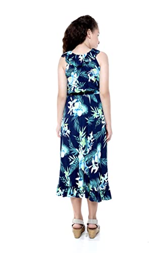 Image of Family Matching Hawaiian Clothes, Orchid Breeze Navy | Lightweight 100% rayon • Family matching outfits • Beach vacations • Luaus • Cruises • Family photos