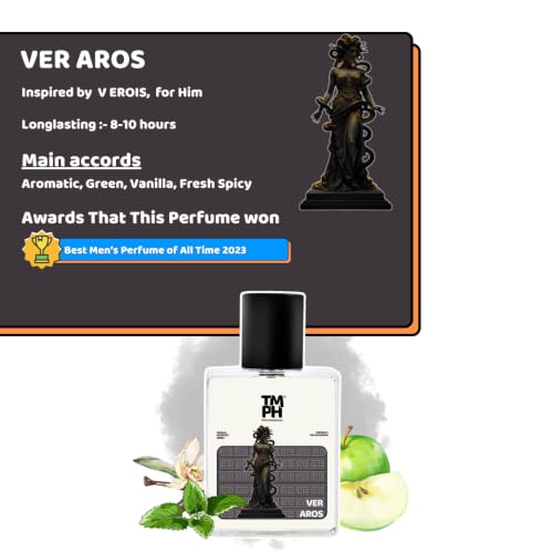 Image of TMPerfumehouse VER AROS EDP for Men | Sweet, Fresh & Long Lasting Perfume Spray | Vanilla, Aromatic & Green Fragrance | Luxury Gift for Him | TMPH | 50ml