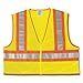 Mcr Class 2 Polyester Mesh Safety Vest W/ Zipper Lime - Wccl2L(Medium)