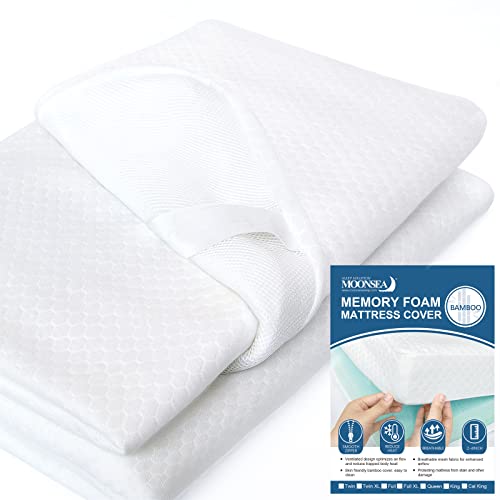Twin XL Mattress Topper Cover 1-2 Inch Extra Long Protector with Straps