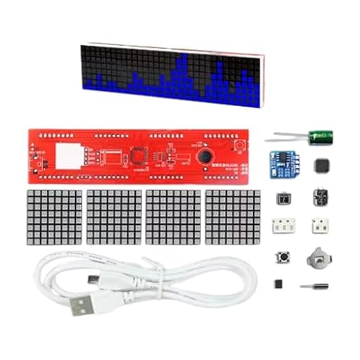 Vdaxvme Matrices LED activadas por sonido, kits de reloj con materiales de PC, fuente de luz ambiental para decoración de oficina en casa, asistente Smartests para visualización musical | Ya disponible en tu tienda friki favorita! En mundofriki.es!