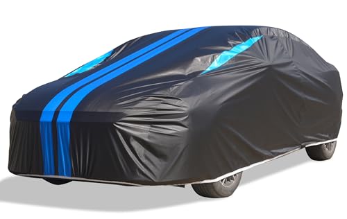 Image of Car Covers for Automobiles, 6 Layers Car Cover Waterproof All Weather, Outdoor Car Cover Sun UV Rain Snow Wind Protection, Full Exterior Cover Fit for 181 inch(181 * 73 * 65 inch) SUV