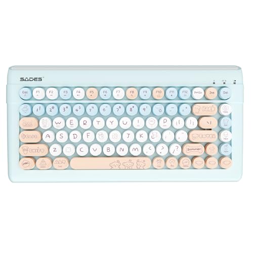 Wireless Bluetooth Keyboard for iPads Tablet Mac PC Laptop...