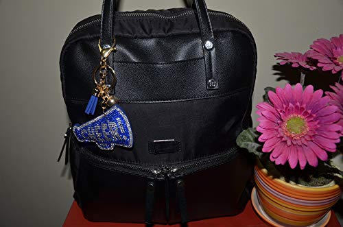 Popfizzy Cheer Keychains For Girls, Bling Cheerleader Backpack Keychain, Cheerleading Bag Charm, Cheer Gift, Cheer Pom Pom Keychain #TOP4