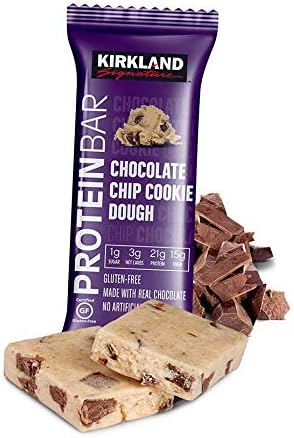Bulk Pack Protein Bars (Kirkland Signature, Chocolate Chip Cookie Dough, 20-Pack)
