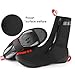 Gcroet Cycling Overshoes Waterproof Windproof Fleece Lined Road Warm Bike Shoes Covers Bike Winter Thermal Protector(Black, XL)...