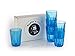 Buddy's Bar - Set da 6 Bicchieri in Tritan da 0,15 Litri di Alta qualità, BPA Free, Effetto Vetro Cristallo, Resistenti alla Rottura, riutilizzabili e Lavabili in lavastoviglie, 150 ml, Blu