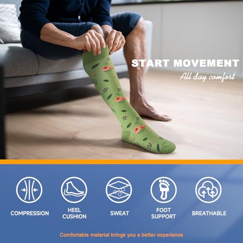 Image of bropite Compression Socks for Women &Men Circulation-Support Knee High Socks 20-30 mmhg-Best for Running,Medical,Nurse,Travel
