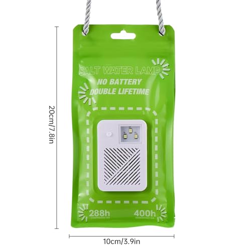 Portable Salt Water Emergency Light, Battery-Free, Hydro-Powered Non-polluting Outdoor Camping Light for Outdoor Activities, Lasts up to 288 Hours