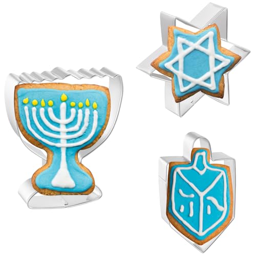 Cookie Cutter Set (Dreidel/Menorah)