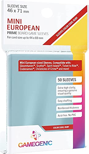 Gamegenic Prime Mini European-Sized Sleeves 46x71mm (50)