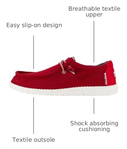 Image of HEYDUDE Men's Wally Sport Mesh Slip On Loafer | Elastic Laces