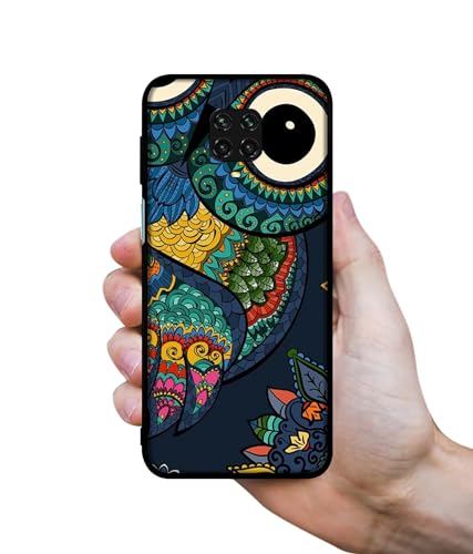 Image of Owl Illustration Design Premium 2D Printed Metal Back Case Cover for Mi Redmi Note 9 Pro /Note 9 Pro Max /Poco M2 Pro