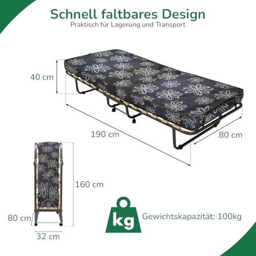 Veraflex Klappbett Como mit Matratze