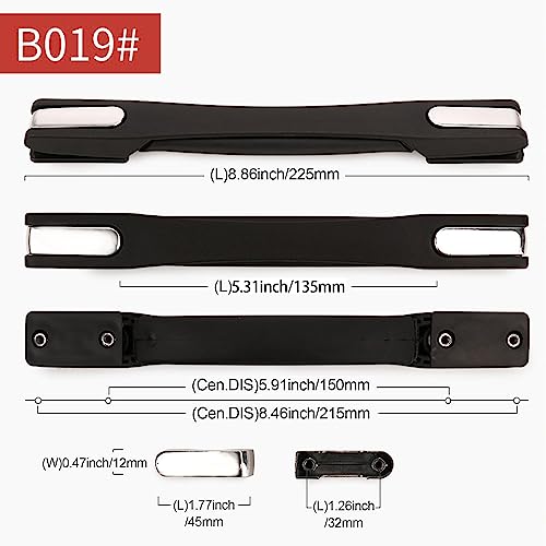 Rdexp Black Flexible Spare Strap Handle Grip Replacement For Suitcase Luggage Case 22.5Cm (B19) #TOP3