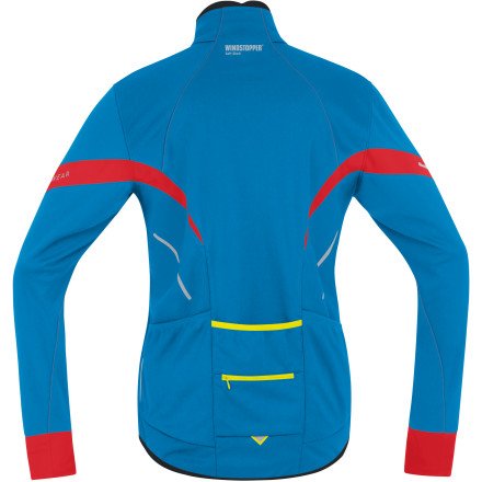 Veste Gore Bike Wear Power 2.0 Windstopper Soft Shell noir rouge