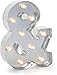 Produktbild Darice LED Metal-Buchstabe &, Metall, Silver, 25.5 x 19 x 5 cm